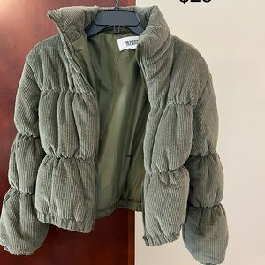 BB Dakota Women's Olive Puffer Jacket